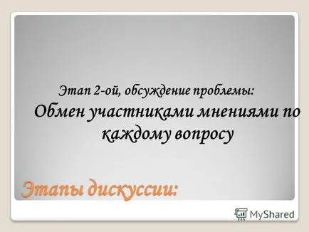 Prezentarea cu privire la modul de a conduce o discuție