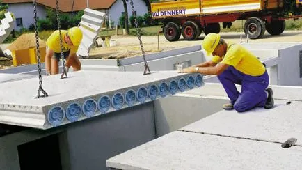 plăci tubulare armat de perete din beton, parapetul, cornișă (plăci de beton de perete parapetul streașină miez gol pe dinăuntru) dale de beton cu goluri de perete, parapet, cornișă