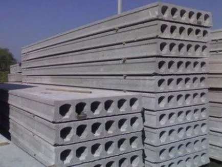 plăci tubulare armat de perete din beton, parapetul, cornișă (plăci de beton de perete parapetul streașină miez gol pe dinăuntru) dale de beton cu goluri de perete, parapet, cornișă