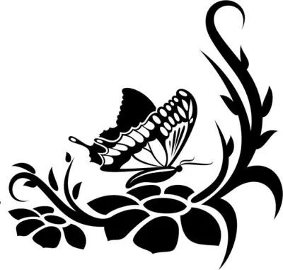 Print șabloane gata făcute de flori și fluturi pe perete pentru decorarea și pictura cu mâinile (fluturi) Print șabloane gata făcute de flori și fluturi pe perete pentru decorarea și desen propriile mâini