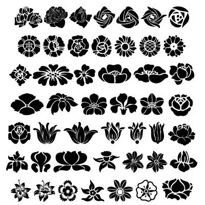 Print șabloane gata făcute de flori și fluturi pe perete pentru decorarea și pictura cu mâinile (culoare) Print șabloane gata făcute de flori și fluturi pe perete pentru decorarea și desen propriile mâini
