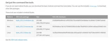 Dezvoltarea unui set Android SDK