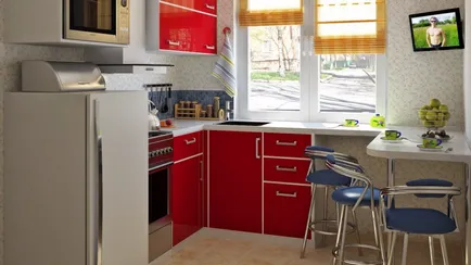 Amplasarea frigiderului în opțiunile de proiectare bucătărie (bucatarie) Amplasarea frigiderului în opțiunile de design de bucătărie