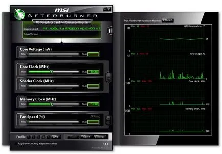 Overclocking placă grafică laptop