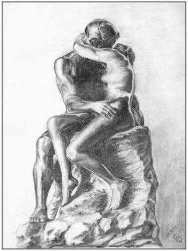 desene in creion dragoste