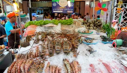 Pește și fructe de mare în Thailanda tipuri de fructe de mare