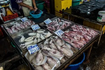 Pește și fructe de mare în Thailanda tipuri de fructe de mare