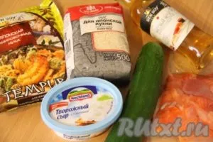 Rolls cu somon la domiciliu - pregătirea pas cu pas, cu fotografii (somon) Chifle cu somon la domiciliu - pregătirea pas cu pas, cu fotografii