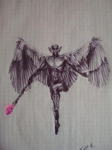 Figurile pen într-un notebook