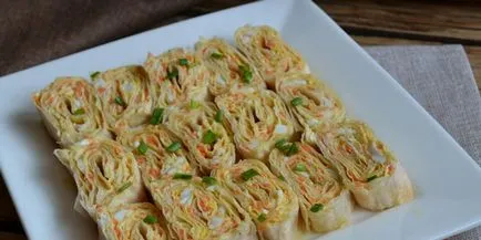 Roll din Lavaș - umplutura rețete și pas cu pas alimentele gustare în tigaie sau în (umplutura) Roll din Lavaș - umplutura rețete și pas cu pas alimentele gustare în tigaie sau în
