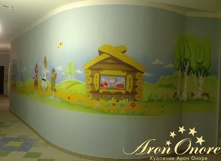 Desene pe pereți din Spitalul de Copii Murals, studioul Aron Onore (desene) Desene pe pereți din Spitalul de Copii Murals, studio Aron Onore