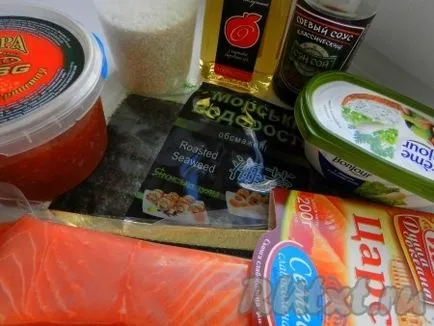 Rolls cu somon la domiciliu - pregătirea pas cu pas, cu fotografii (acasă) Chifle cu somon la domiciliu - pregătirea pas cu pas, cu fotografii