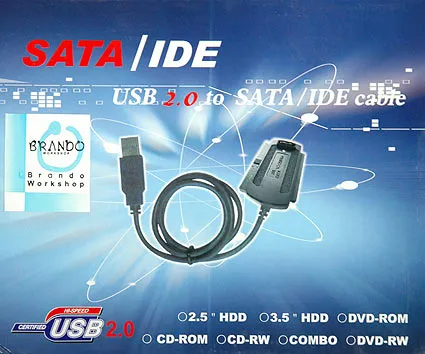 Sata-USB și PATA-USB conecta hdd de obicei printr-un adaptor pentru USB 2