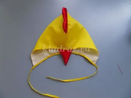 pălărie de pui de pânză cu mâinile