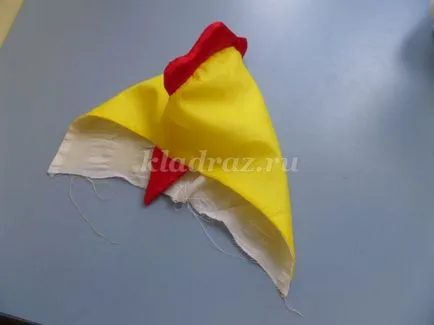 pălărie de pui de pânză cu mâinile