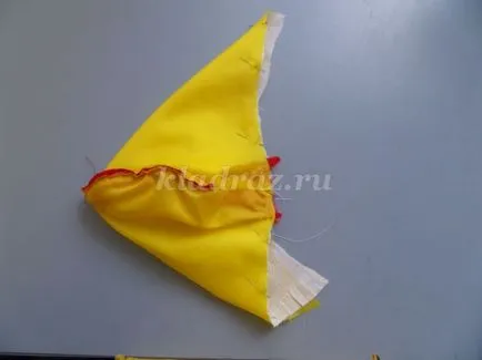 pălărie de pui de pânză cu mâinile