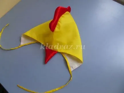 pălărie de pui de pânză cu mâinile