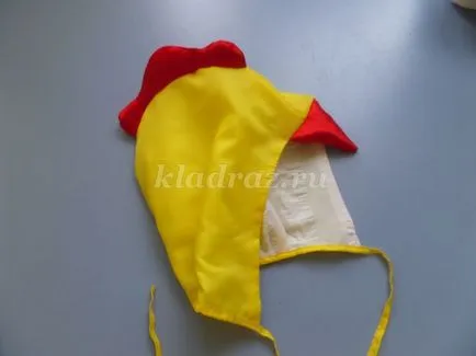 pălărie de pui de pânză cu mâinile