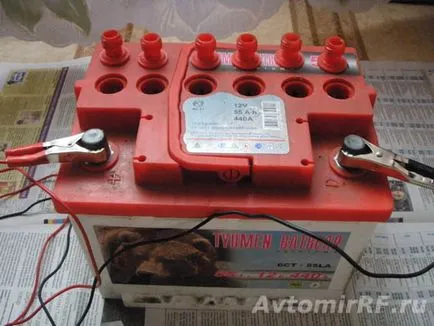 Sel baterie de masina ca sarcina sa (baterie de masina) M-am așezat bateria auto, cum să-l încarce