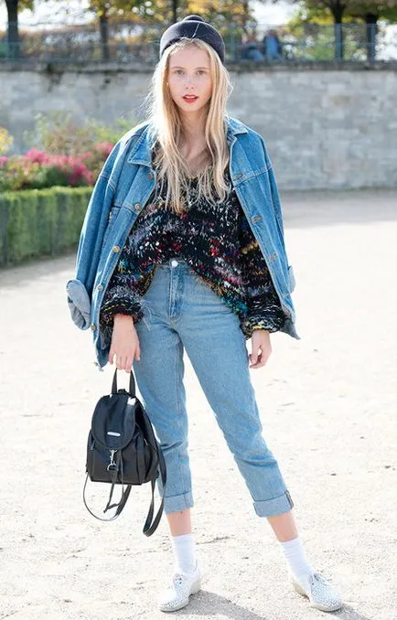 Din ceea ce sa poarte jacheta din denim a crea o imagine îndrăzneață și feminin (imagine) Din ceea ce sa poarte jacheta din denim a crea o imagine indrazneata si feminina