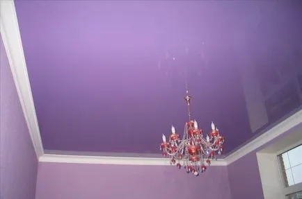 Lilac suspendate de tavan - fotografii de design interior (plafon) Lilac plafon suspendat - Design interior fotografie