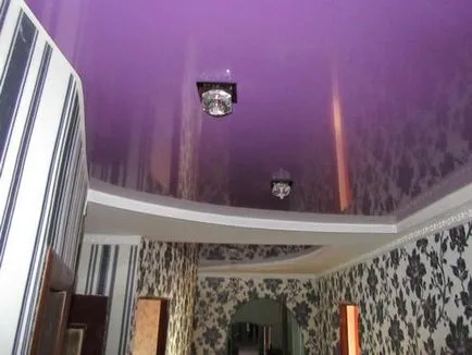 Lilac suspendat plafon fotografie purpuriu interior (foto) Lilac suspendat plafon fotografie violet interior