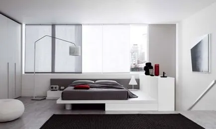 Dormitoarele în stil high-tech - design interior fotografie