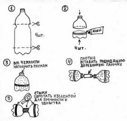 Echipament sportiv improvizat