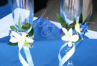 Floristica de nuntă - Înregistrare, masa de toaleta cu flori și o sală (tabel) Floristica de nuntă - Înregistrare, masă de toaletă și culori în cameră