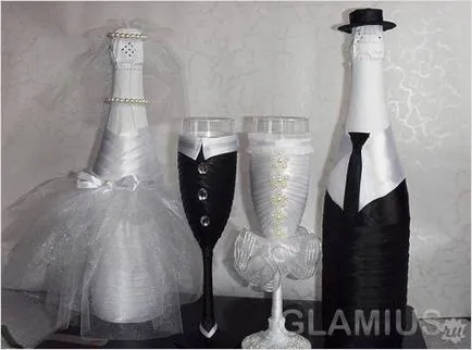 sticla de sampanie nunta cu mâinile - Cum de a decora sticla de sampanie nunta (sampanie) sticla de sampanie nunta cu mâinile - Cum de a decora o nunta cu sticla de șampanie