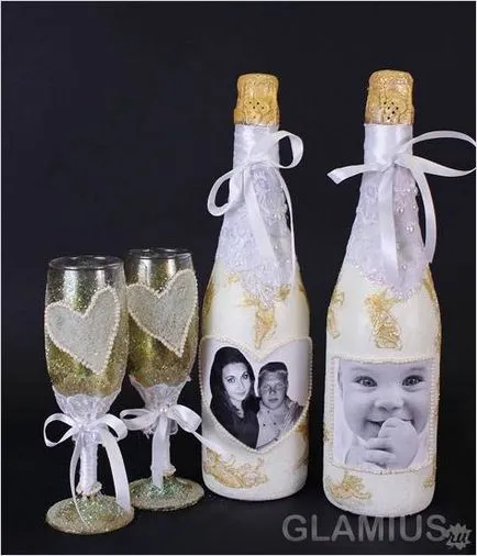 sticla de sampanie nunta cu mâinile - Cum de a decora sticla de nunta de șampanie (sale) sticla de sampanie nunta cu mâinile - Cum de a decora o nunta cu sticla de șampanie