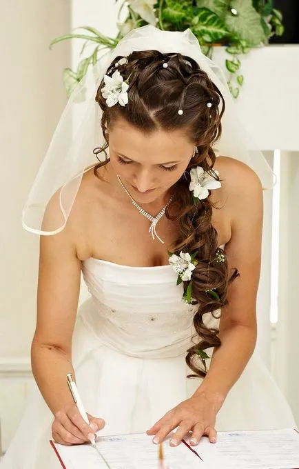 coafura nunta cu flori, stiluri de păr de nunta (culori) coafura nunta cu flori, coafuri de nunta