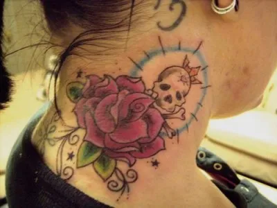 Tatuaje pe gat, valoarea și tatuaje foto pentru bărbați și femei