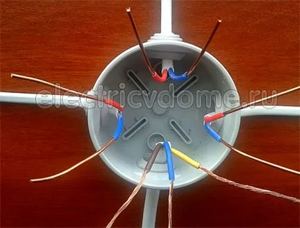 Schema electrică de comutare dvuhklavishnogo