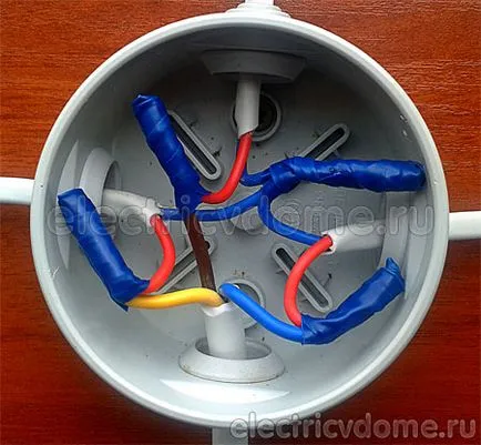 Schema electrică de comutare dvuhklavishnogo