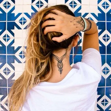 Tatuaje pentru fete pe gat 100 dintre cele mai bune idei din fotografie