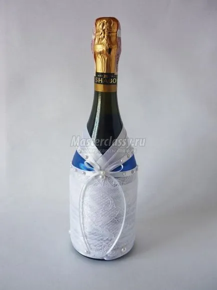 decorare nunta șampanie cu propriile sale mâini (sticla de nunta de șampanie cu mâinile) decorare nunta șampanie cu propriile sale mâini