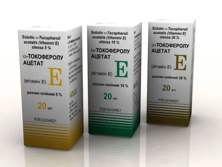 acetat de Tocoferol - instrucțiuni de utilizare, descrierea de droguri și indicații pentru utilizare