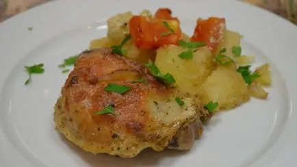 Cartofi copti cu pui într-o cratiță - pas cu pas retete (reteta tocana de cartofi cu carne de pui într-o tigaie) Cartofi copti cu pui într-o cratiță - pas cu pas rețete