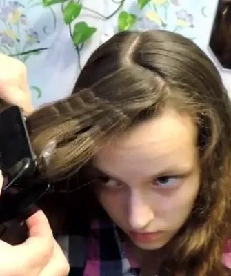 căpușă, Styling (curling) fotografie val pe verticală și orizontală a părului, modul de a face spirala