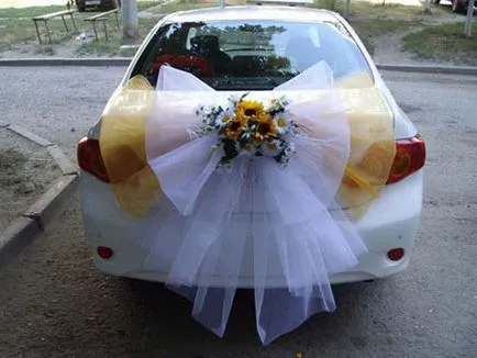 decorare auto pentru fotografii de nunta si idei