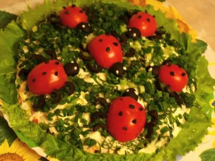 Salata decor pentru vacanță retete cu fotografii - 8 linguri