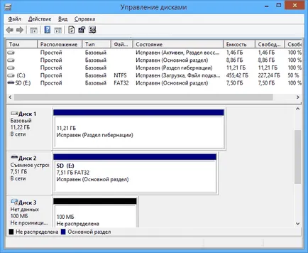 Disk Management în Windows 7 și 8 pentru începători