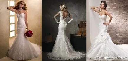 Alegerea unei rochii de mireasa la tipul de figura - clepsidră, casa de mirese (nunta) Alegerea unei rochii de mireasa la tipul de cifre - clepsidra, casa miresei