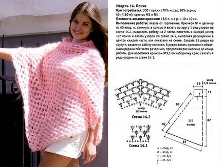 De tricotat pentru fete fotografii și videoclipuri Poncho Crochet
