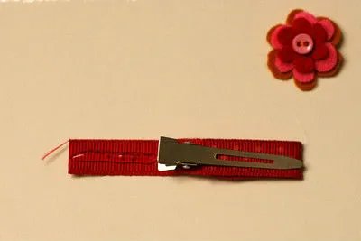 Clipuri cu arcuri mâinile lor, flori de panglici de satin, decor clipuri pentru elasticelor parul