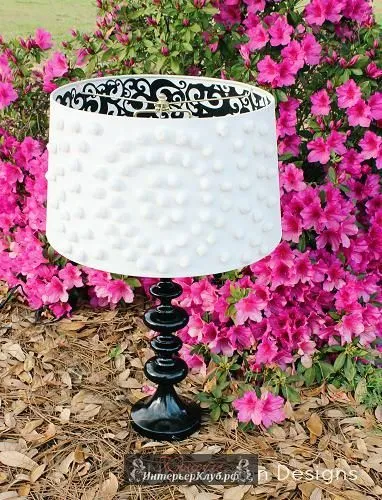 32 idei pentru umbra cu mâinile lor - cum de a decora o lampă de masă abajur sau podea idei lampă