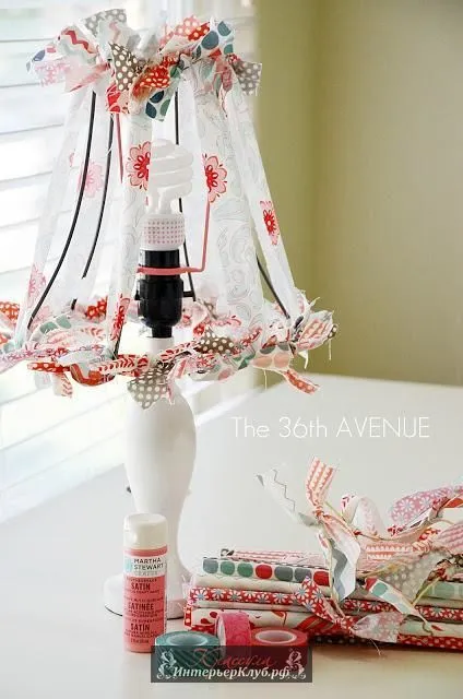 32 idei pentru umbra cu mâinile lor - cum de a decora o lampă de masă abajur sau podea idei lampă