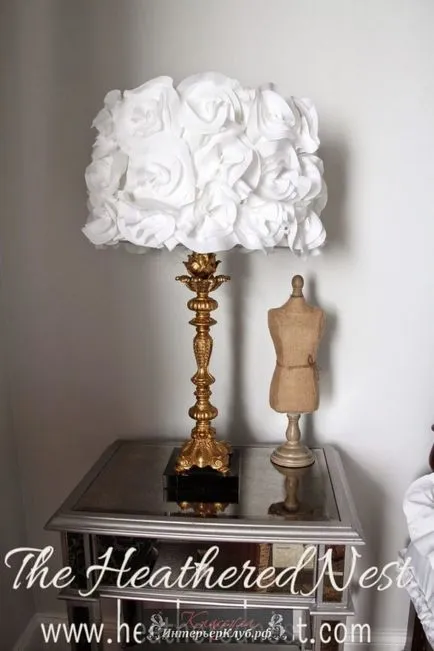 32 idei pentru umbra cu mâinile lor - cum de a decora o lampă de masă abajur sau podea idei lampă