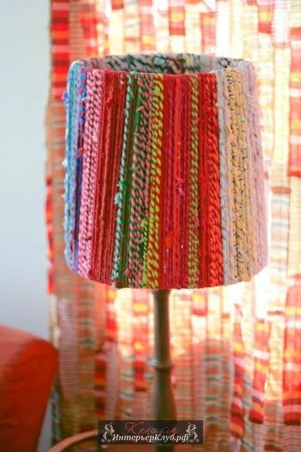 32 idei pentru umbra cu mâinile lor - cum de a decora o lampă de masă abajur sau podea idei lampă